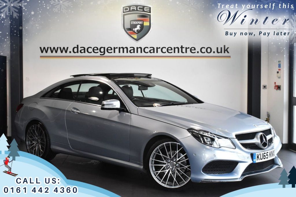 Used 2015 SILVER MERCEDES-BENZ E-CLASS Coupe 3.0 E350 BLUETEC AMG LINE 2d 255 BHP (reg. 2015-09-01) for sale in Trafford