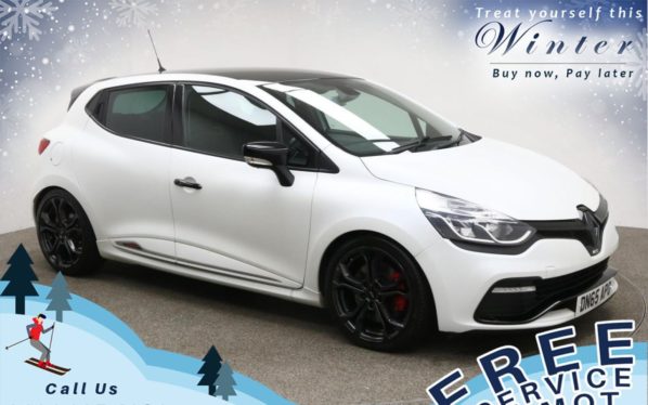 Used 2015 WHITE RENAULT CLIO Hatchback 1.6 RENAULTSPORT TROPHY 5d AUTO 220 BHP (reg. 2015-09-30) for sale in Prestwich