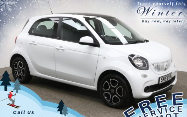 Used 2015 WHITE SMART FORFOUR Hatchback 1.0 PRIME PREMIUM 5d 71 BHP (reg. 2015-06-29) for sale in Prestwich