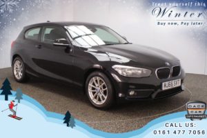 Used 2016 BLACK BMW 1 SERIES Hatchback 1.5 116D ED PLUS 3d 114 BHP (reg. 2016-11-22) for sale in Chadderton