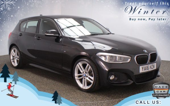 Used 2016 BLACK BMW 1 SERIES Hatchback 1.5 116D M SPORT 5d 114 BHP (reg. 2016-06-06) for sale in Chadderton