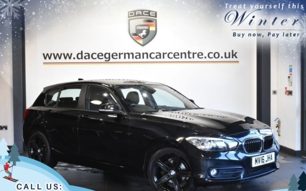Used 2016 BLACK BMW 1 SERIES Hatchback 1.5 116D SPORT 5DR AUTO 114 BHP (reg. 2016-03-04) for sale in Trafford
