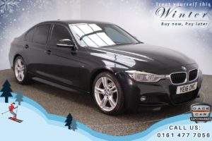 Used 2016 BLACK BMW 3 SERIES Saloon 2.0 320D M SPORT 4d AUTO 188 BHP (reg. 2016-04-28) for sale in Chadderton