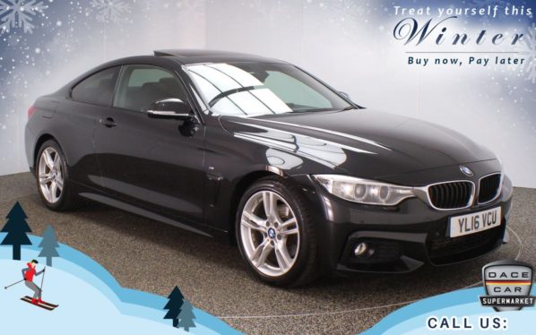 Used 2016 BLACK BMW 4 SERIES Coupe 2.0 420D M SPORT 2d AUTO 188 BHP (reg. 2016-07-29) for sale in Chadderton