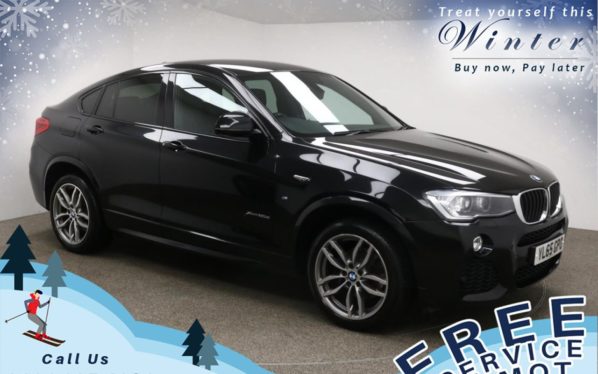 Used 2016 BLACK BMW X4 Coupe 2.0 XDRIVE20D M SPORT 4d 188 BHP (reg. 2016-01-29) for sale in Prestwich