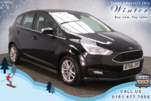 Used 2016 BLACK FORD C-MAX MPV 1.0 ZETEC 5d 124 BHP FREE 1 YEAR WARRANTY + FULL HISTORY (reg. 2016-11-30) for sale in Chadderton