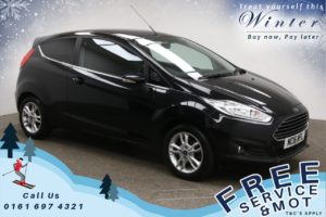 Used 2016 BLACK FORD FIESTA Hatchback 1.0 ZETEC 3d 99 BHP (reg. 2016-08-27) for sale in Prestwich