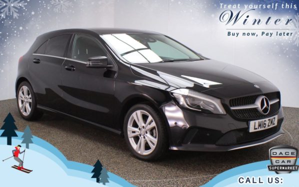 Used 2016 BLACK MERCEDES-BENZ A-CLASS Hatchback 1.5 A 180 D SPORT PREMIUM 5d AUTO 107 BHP (reg. 2016-04-30) for sale in Chadderton