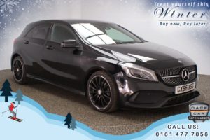 Used 2016 BLACK MERCEDES-BENZ A-CLASS Hatchback 2.1 A 200 D AMG LINE PREMIUM 5d AUTO 134 BHP (reg. 2016-09-27) for sale in Chadderton