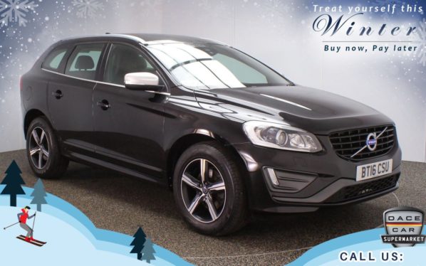 Used 2016 BLACK VOLVO XC60 4x4 2.4 D4 R-DESIGN LUX NAV AWD 5d AUTO 187 BHP (reg. 2016-07-02) for sale in Chadderton