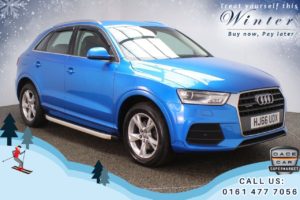 Used 2016 BLUE AUDI Q3 Estate 2.0 TDI QUATTRO SE 5d 148 BHP (reg. 2016-10-18) for sale in Chadderton