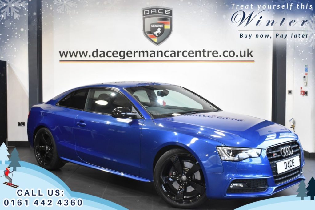 Used 2016 BLUE AUDI S5 Coupe 3.0 S5 TFSI QUATTRO BLACK EDITION 3d AUTO 328 BHP (reg. 2016-09-01) for sale in Trafford