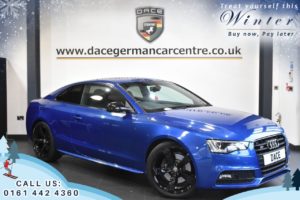 Used 2016 BLUE AUDI S5 Coupe 3.0 S5 TFSI QUATTRO BLACK EDITION 3d AUTO 328 BHP (reg. 2016-09-01) for sale in Trafford