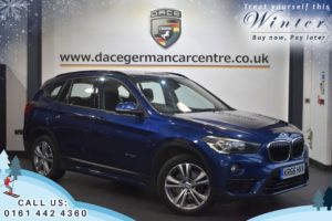 Used 2016 BLUE BMW X1 Estate 2.0 SDRIVE18D SPORT 5d AUTO 148 BHP (reg. 2016-11-07) for sale in Trafford