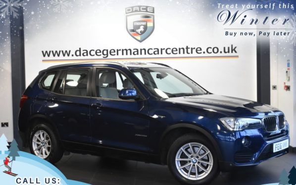 Used 2016 BLUE BMW X3 Estate 2.0 XDRIVE20D SE AUTO 5DR 188 BHP (reg. 2016-04-28) for sale in Trafford