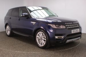 Used 2016 BLUE LAND ROVER RANGE ROVER SPORT 4x4 3.0 SDV6 HSE 5d AUTO 306 BHP (reg. 2016-04-05) for sale in Chadderton
