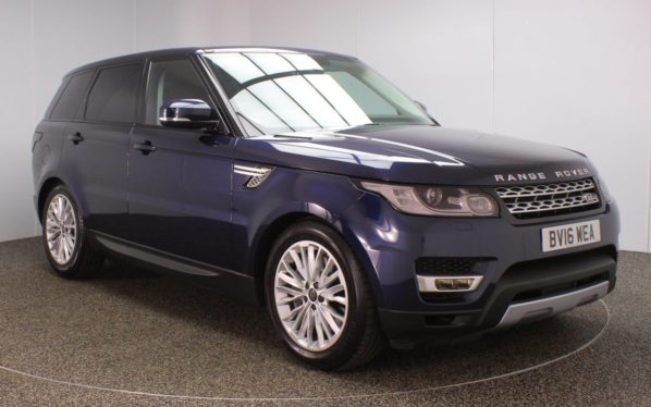 Used 2016 BLUE LAND ROVER RANGE ROVER SPORT 4x4 3.0 SDV6 HSE 5d AUTO 306 BHP (reg. 2016-04-05) for sale in Chadderton