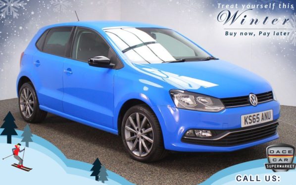 Used 2016 BLUE VOLKSWAGEN POLO Hatchback 1.2 SE DESIGN TSI 5d 90 BHP (reg. 2016-01-01) for sale in Chadderton