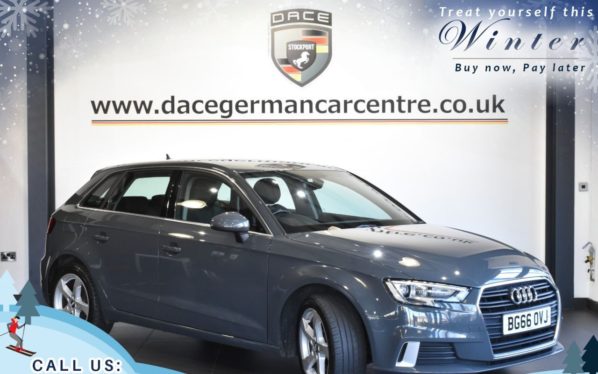 Used 2016 GREY AUDI A3 Hatchback 1.0 SPORTBACK TFSI SPORT 5DR 114 BHP (reg. 2016-09-24) for sale in Trafford