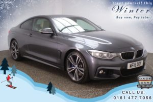 Used 2016 GREY BMW 4 SERIES Coupe 3.0 440I M SPORT 2d AUTO 322 BHP FREE 1 YEAR WARRANTY (reg. 2016-06-20) for sale in Chadderton