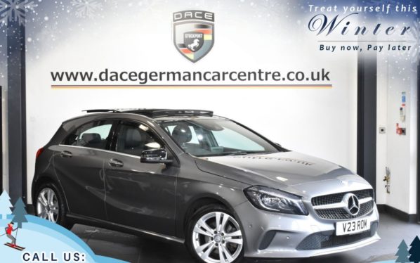 Used 2016 GREY MERCEDES-BENZ A-CLASS Hatchback 1.6 A 180 SPORT PREMIUM PLUS 5DR AUTO 121 BHP (reg. 2016-10-06) for sale in Trafford