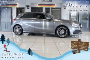 Used 2016 GREY MERCEDES-BENZ A-CLASS Hatchback 2.1 A 200 D AMG LINE 5d 134 BHP (reg. 2016-05-31) for sale in Cheadle