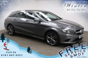 Used 2016 GREY MERCEDES-BENZ CLA Estate 2.1 CLA 200 D SPORT 5d AUTO 134 BHP (reg. 2016-04-07) for sale in Prestwich