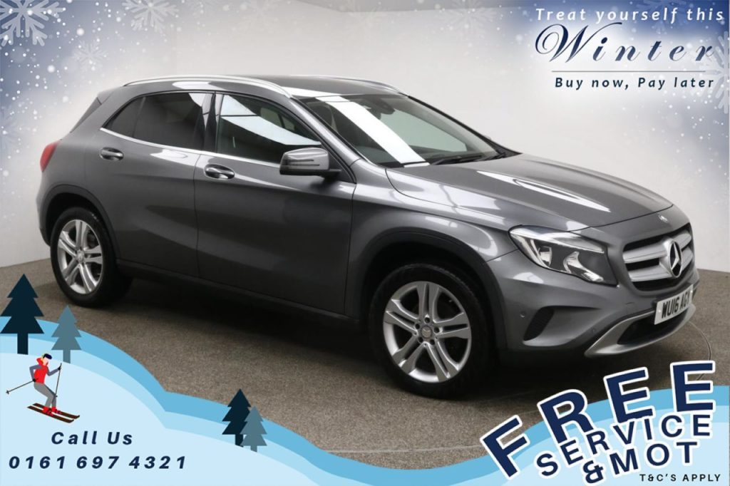 Used 2016 GREY MERCEDES-BENZ GLA-CLASS Estate 2.1 GLA 200 D SPORT EXECUTIVE 5d 134 BHP (reg. 2016-03-02) for sale in Prestwich