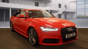 Used 2016 RED AUDI A6 Saloon 2.0 TDI ULTRA BLACK EDITION 4d AUTO 188 BHP (reg. 2016-04-27) for sale in Prestwich
