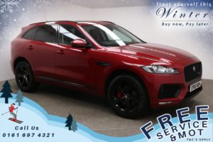 Used 2016 RED JAGUAR F-PACE 4x4 3.0 V6 S AWD 5d AUTO 296 BHP (reg. 2016-12-16) for sale in Prestwich