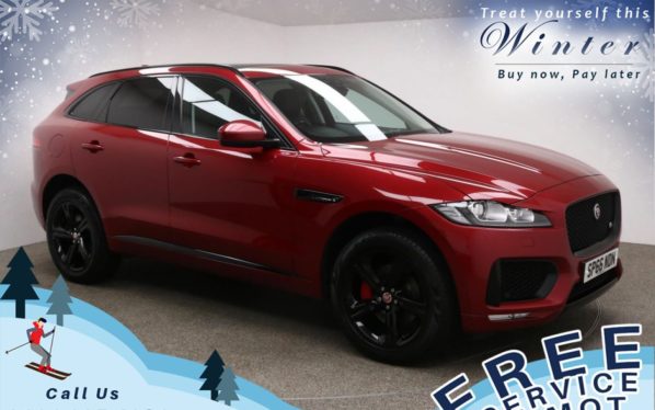 Used 2016 RED JAGUAR F-PACE 4x4 3.0 V6 S AWD 5d AUTO 296 BHP (reg. 2016-12-16) for sale in Prestwich