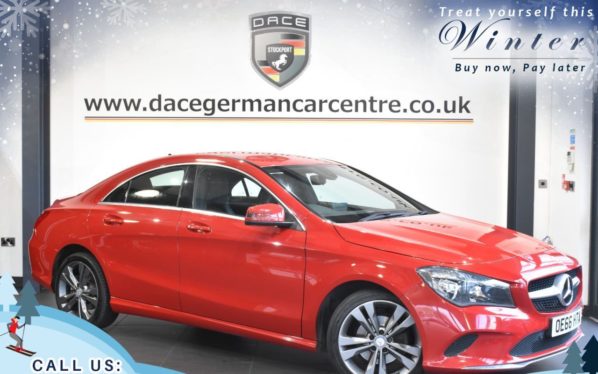 Used 2016 RED MERCEDES-BENZ CLA Saloon CLA 200D SPORT 4DR 136 BHP (reg. 2016-12-16) for sale in Trafford