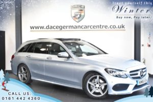 Used 2016 SILVER MERCEDES-BENZ C-CLASS Estate 2.1 C220 D AMG LINE PREMIUM PLUS 5d AUTO 170 BHP (reg. 2016-04-21) for sale in Trafford