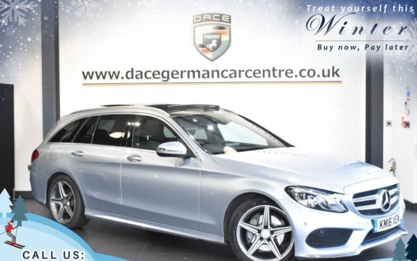 Used 2016 SILVER MERCEDES-BENZ C-CLASS Estate 2.1 C220 D AMG LINE PREMIUM PLUS 5d AUTO 170 BHP (reg. 2016-04-21) for sale in Trafford