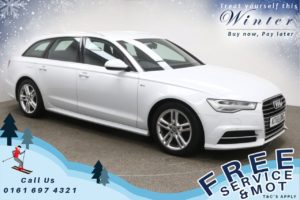 Used 2016 WHITE AUDI A6 AVANT Estate 2.0 AVANT TDI ULTRA S LINE 5d AUTO 188 BHP (reg. 2016-02-19) for sale in Prestwich