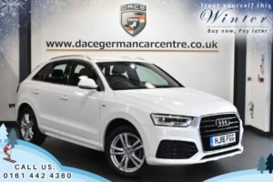 Used 2016 WHITE AUDI Q3 Estate 1.4 TFSI S LINE 5DR 148 BHP (reg. 2016-03-26) for sale in Trafford