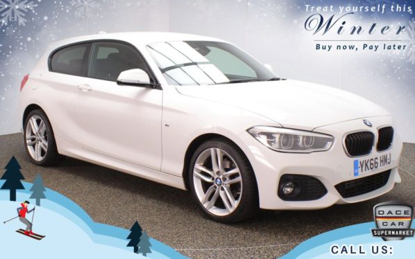 Used 2016 WHITE BMW 1 SERIES Hatchback 2.0 118D M SPORT 3d 147 BHP (reg. 2016-12-19) for sale in Chadderton
