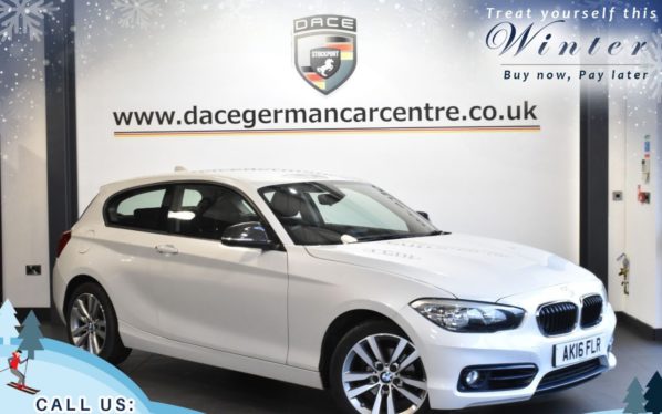 Used 2016 WHITE BMW 1 SERIES Hatchback 2.0 118D SPORT 3d 147 BHP (reg. 2016-03-31) for sale in Trafford