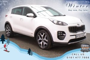 Used 2016 WHITE KIA SPORTAGE Estate 2.0 CRDI GT-LINE 5d 134 BHP (reg. 2016-10-19) for sale in Chadderton