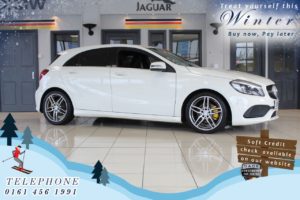 Used 2016 WHITE MERCEDES-BENZ A-CLASS Hatchback 1.5 A 180 D AMG LINE PREMIUM 5d 107 BHP (reg. 2016-05-11) for sale in Cheadle