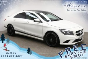 Used 2016 WHITE MERCEDES-BENZ CLA Coupe 1.6 CLA 180 AMG LINE 4d (reg. 2016-01-29) for sale in Prestwich