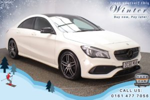 Used 2016 WHITE MERCEDES-BENZ CLA Coupe 2.1 CLA 200 D AMG LINE 4d 134 BHP (reg. 2016-12-12) for sale in Chadderton