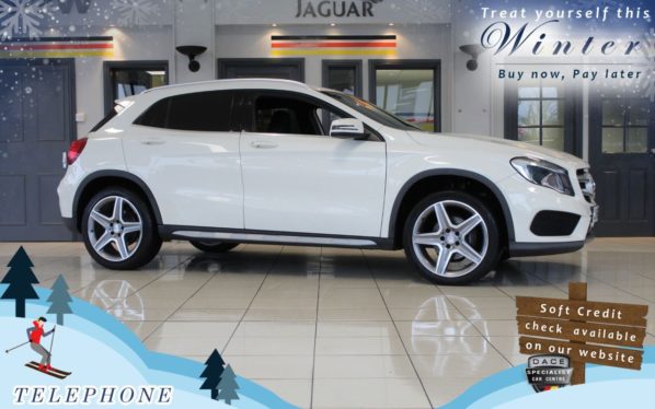 Used 2016 WHITE MERCEDES-BENZ GLA-CLASS Estate 2.1 GLA 200 D AMG LINE 5d 134 BHP (reg. 2016-09-16) for sale in Cheadle