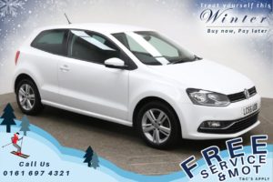Used 2016 WHITE VOLKSWAGEN POLO Hatchback 1.0 MATCH 3d 60 BHP (reg. 2016-11-30) for sale in Prestwich