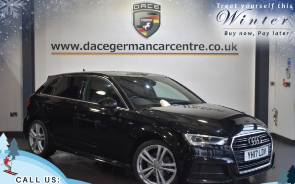 Used 2017 BLACK AUDI A3 Hatchback 2.0 TDI S LINE 5DR AUTO 148 BHP (reg. 2017-03-02) for sale in Trafford