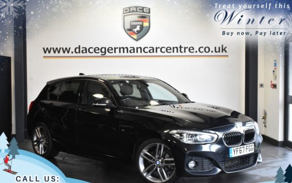 Used 2017 BLACK BMW 1 SERIES Hatchback 1.5 116D M SPORT 5d AUTO 114 BHP (reg. 2017-12-15) for sale in Trafford