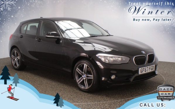 Used 2017 BLACK BMW 1 SERIES Hatchback 1.5 116D SPORT 5d 114 BHP (reg. 2017-10-10) for sale in Chadderton