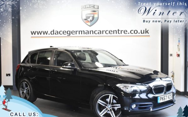 Used 2017 BLACK BMW 1 SERIES Hatchback 2.0 118D SPORT 5d 147 BHP (reg. 2017-10-26) for sale in Trafford