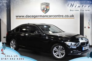Used 2017 BLACK BMW 3 SERIES Saloon 1.5 318I SPORT 4d 135 BHP (reg. 2017-03-14) for sale in Trafford