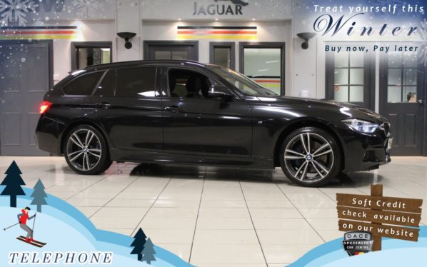 Used 2017 BLACK BMW 3 SERIES Estate 2.0 320D XDRIVE M SPORT TOURING 5d AUTO 188 BHP (reg. 2017-09-28) for sale in Cheadle